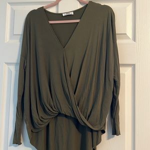 Olive Long Sleeve Top